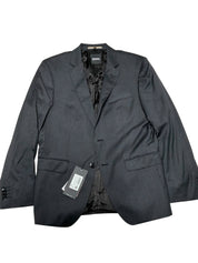 Hugo Boss Mens Huge/Genius Twill Slim fit Suit Jacket Blazer 38 S Dark Grey