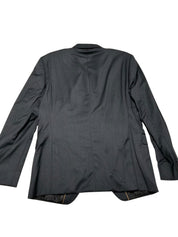 Hugo Boss Mens Huge/Genius Twill Slim fit Suit Jacket Blazer 38 S Dark Grey