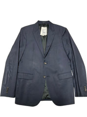 Theory Mens Slim fit Sport Coat Blazer 40 R Navy Blue Solid