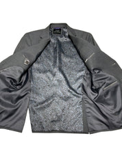 Ted Baker Mens Modern fit Wool Suit Jacket Blazer 36 R Gray Birdseye
