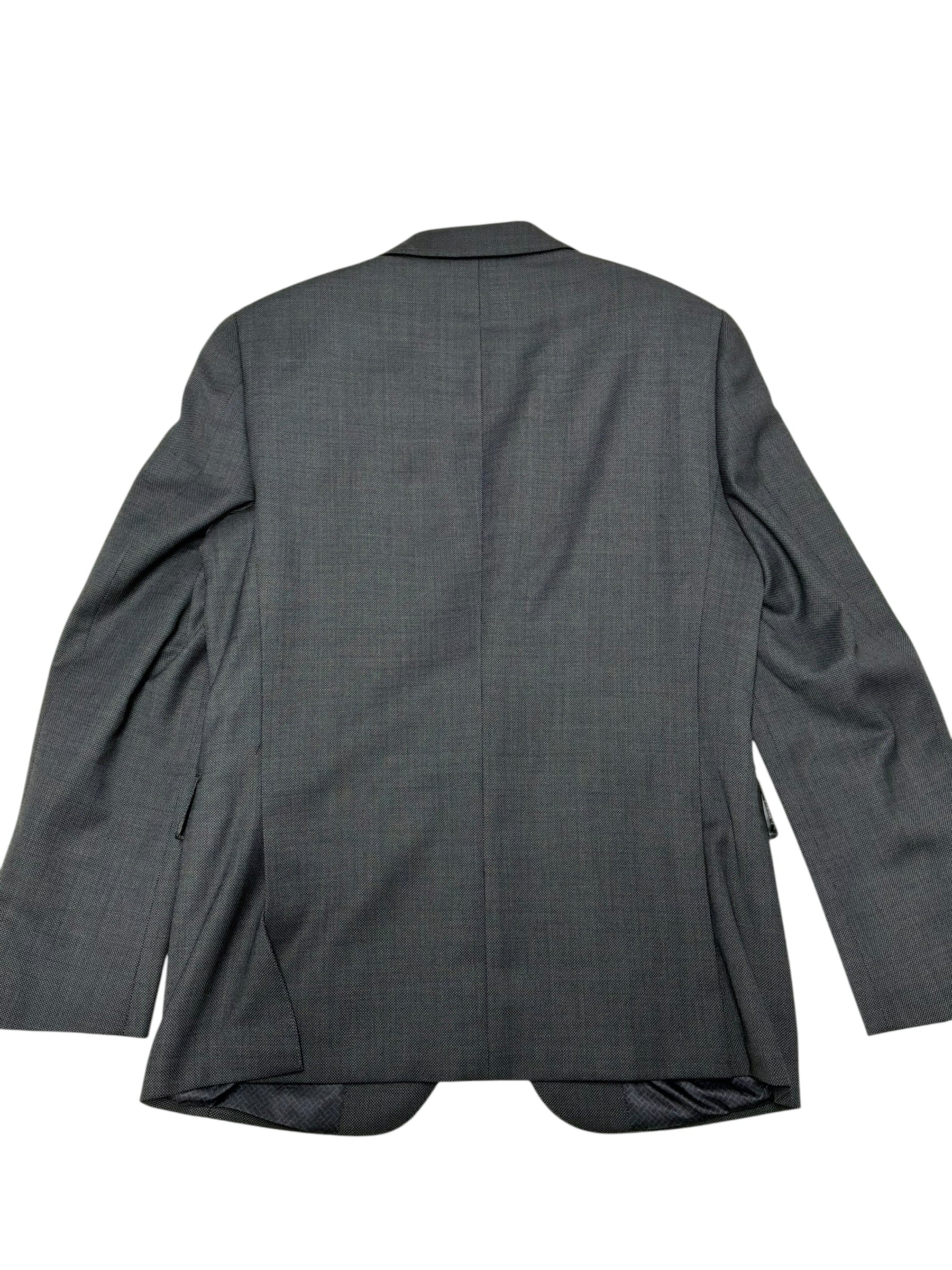 Ted Baker Mens Modern fit Wool Suit Jacket Blazer 42 L Grey Birdseye