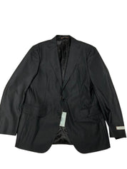 Canali Capri Black Textured Solid Slim Fit Suit Jacket Blazer 42L Black