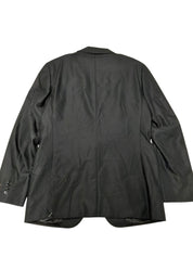 Canali Capri Black Textured Solid Slim Fit Suit Jacket Blazer 42L Black