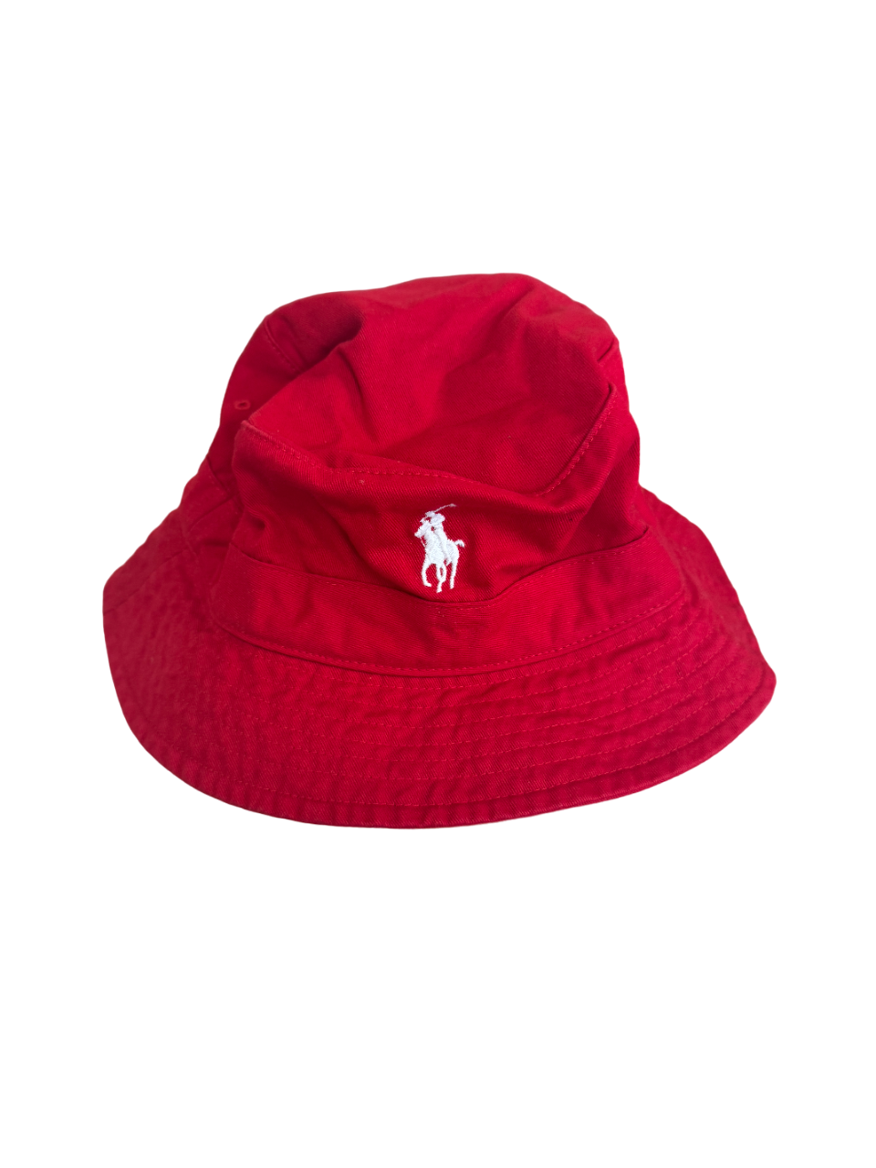 Polo Ralph Lauren Mens Cotton Bucket Hat Small / Medium Red