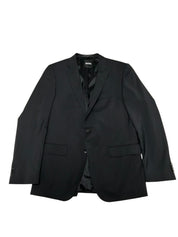 Hugo Boss Mens Slim fit 2 Piece Suit 40 R / 34 Waist Black Solid