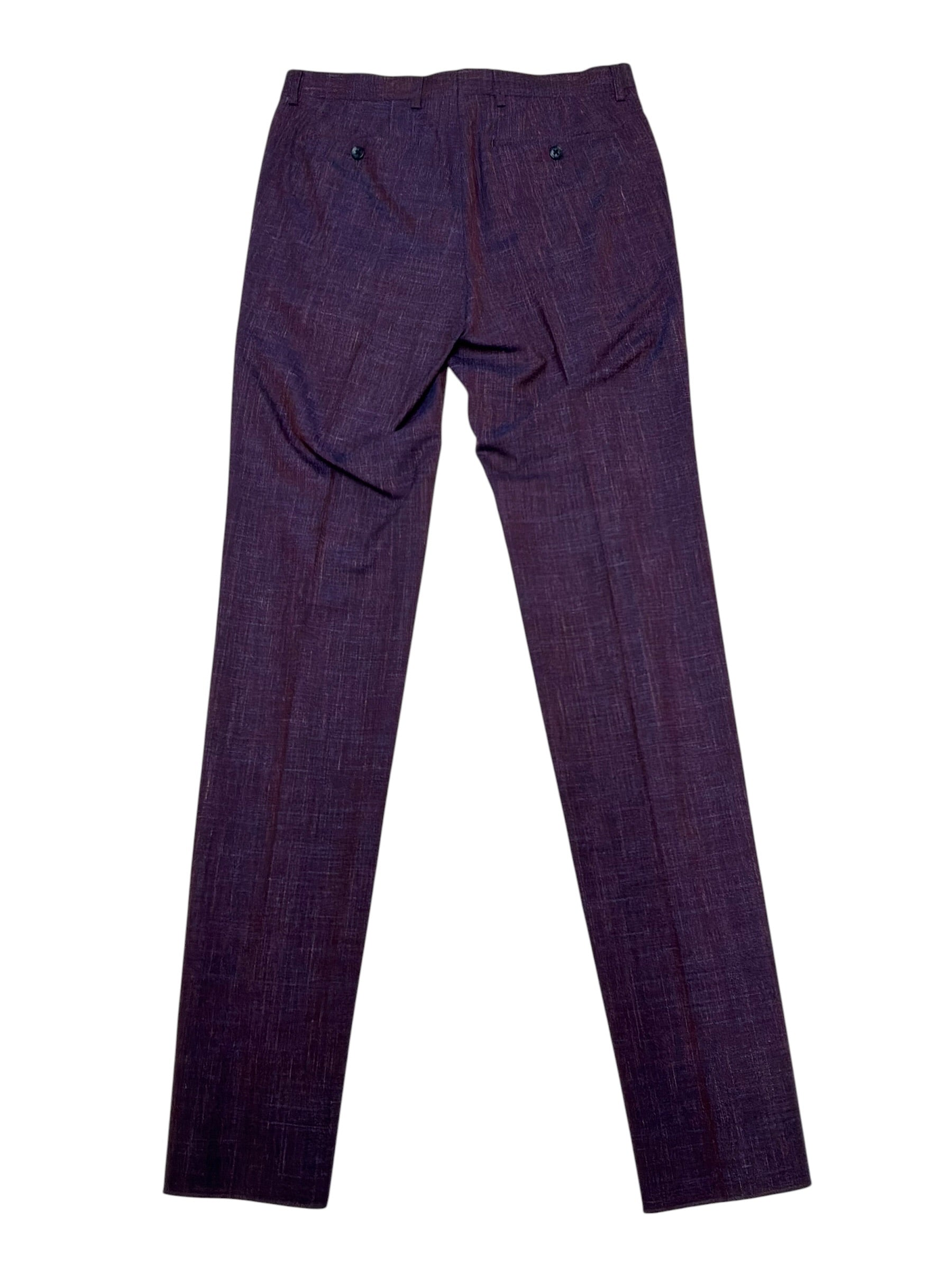 John Varvatos Mens Linen Slim fit Dress Pants Size 30 Purple