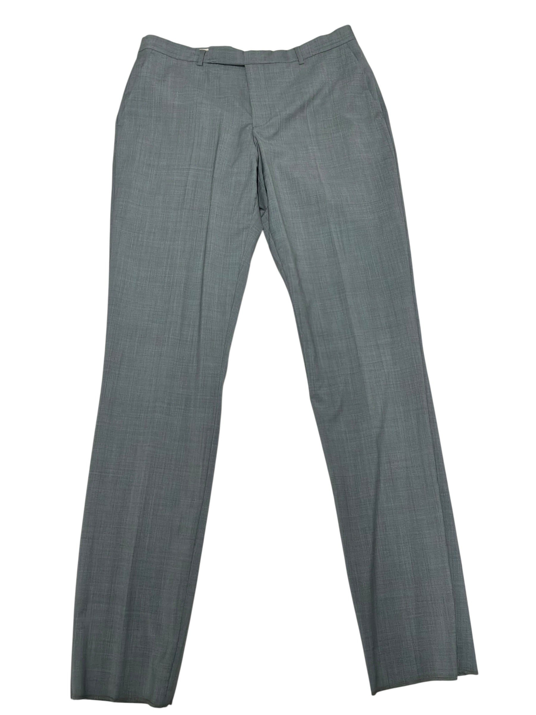Paul Smith Mens Slim fit Dress Pants Size 34 Light Blue Wool