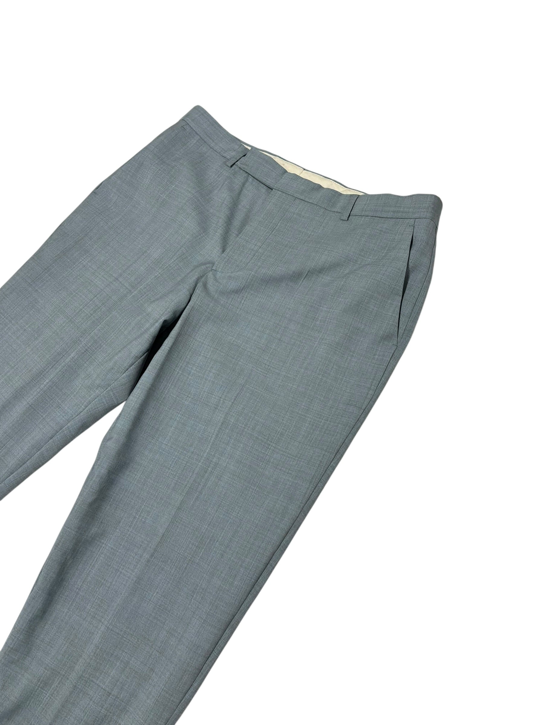 Paul Smith Mens Slim fit Dress Pants Size 34 Light Blue Wool