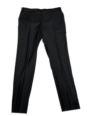 Canali Mens Siena Regular fit Dress Pants Size 40 Black Wool