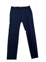 Hugo Boss Mens Slim fit Dress Pants Size 32 Blue Plaid Wool