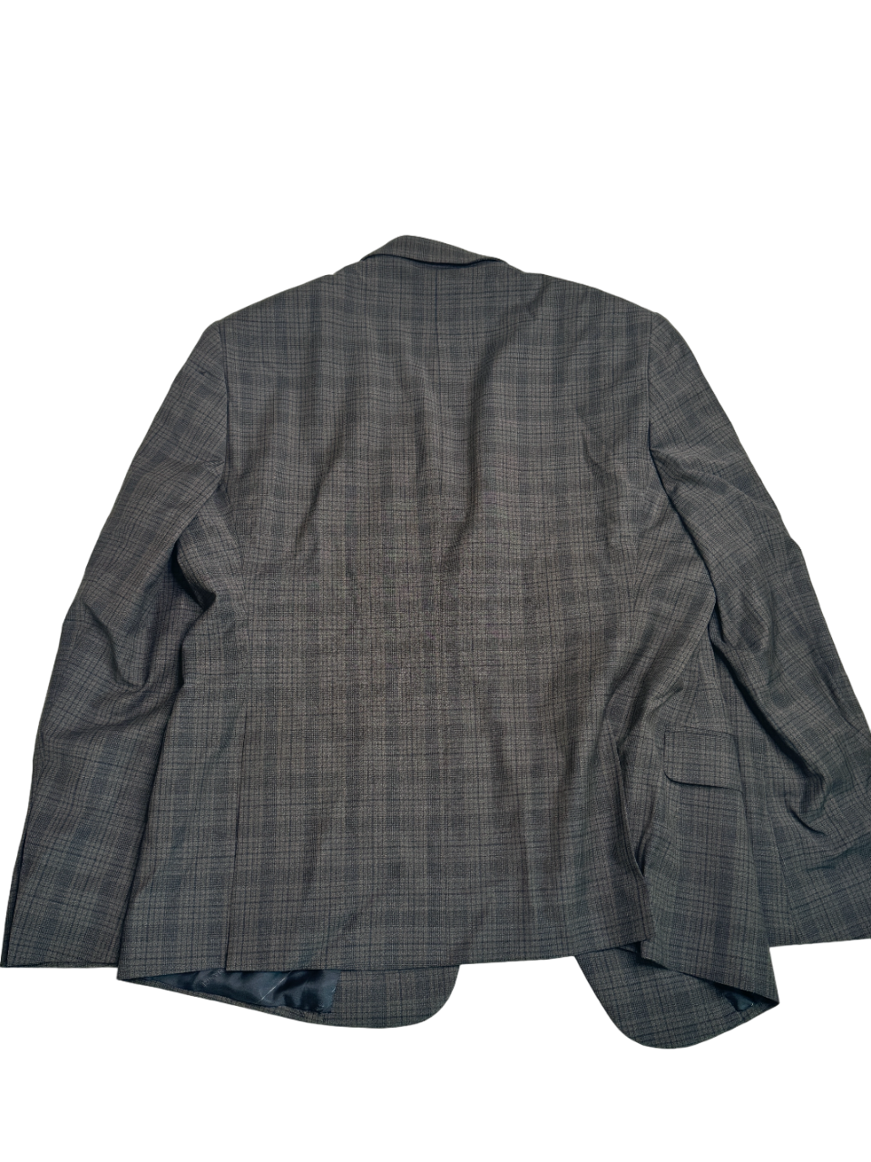 AX Armani Exchange Men's Slim-Fit Wool Suit Jacket 44R Brown Plaid