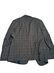 AX Armani Exchange Men's Slim-Fit Wool Suit Jacket 44R Brown Plaid