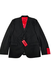 Hugo Boss Mens Modern fit Suit Jacket Blazer 42 R Black Solid