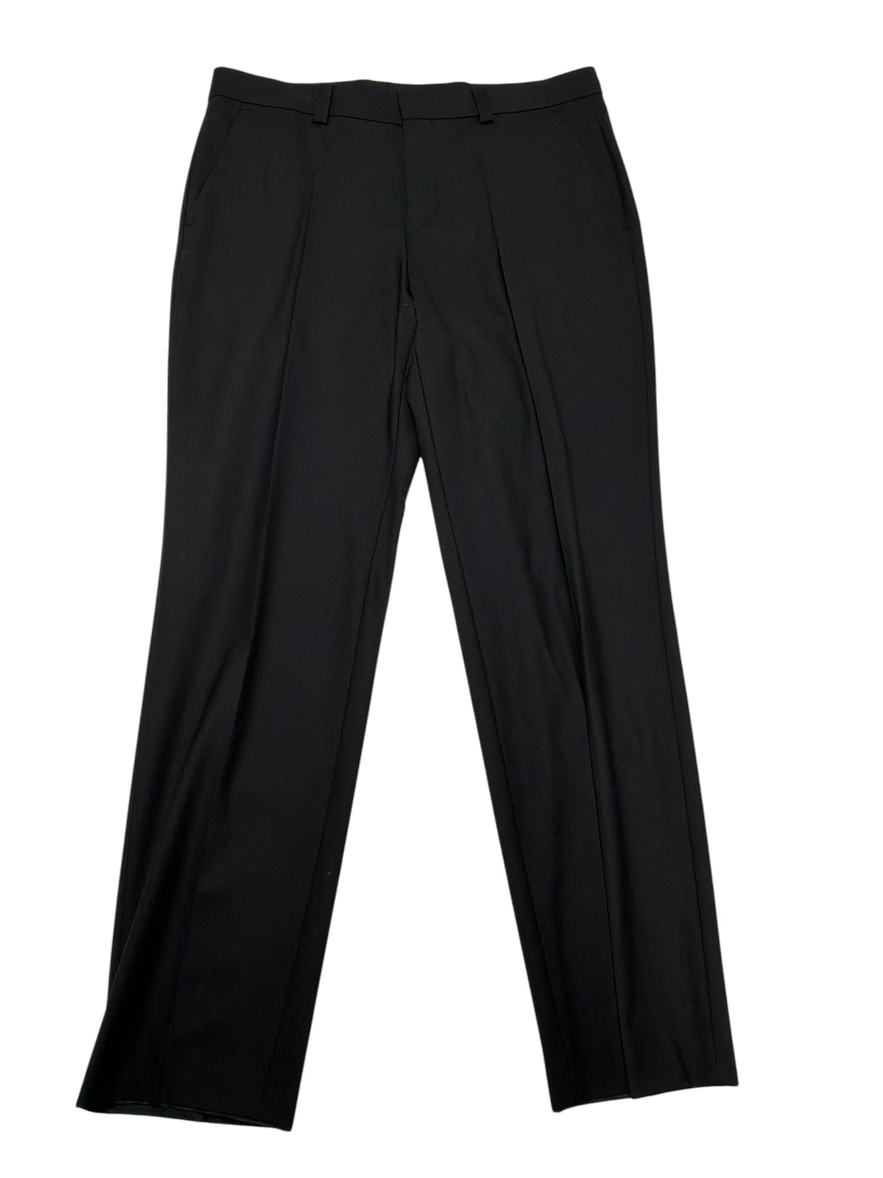 Hugo Boss Mens Modern fit Dress Pants 34 / 32 Black Solid