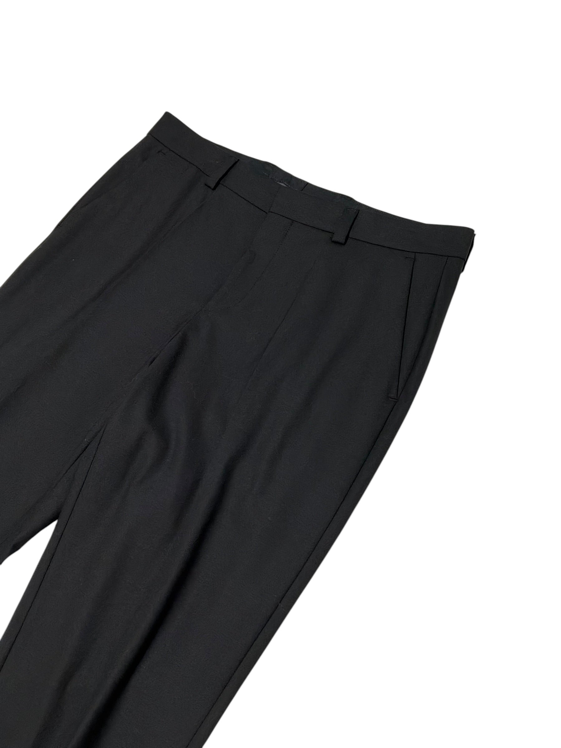 Hugo Boss Mens Modern fit Dress Pants 34 / 32 Black Solid Wool