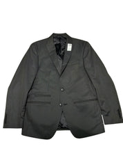Andrew Fezza Mens Slim fit 2 Piece Suit 40 R / 33 Waist Black Striped