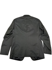 Andrew Fezza Mens Slim fit 2 Piece Suit 40 R / 33 Waist Black Striped