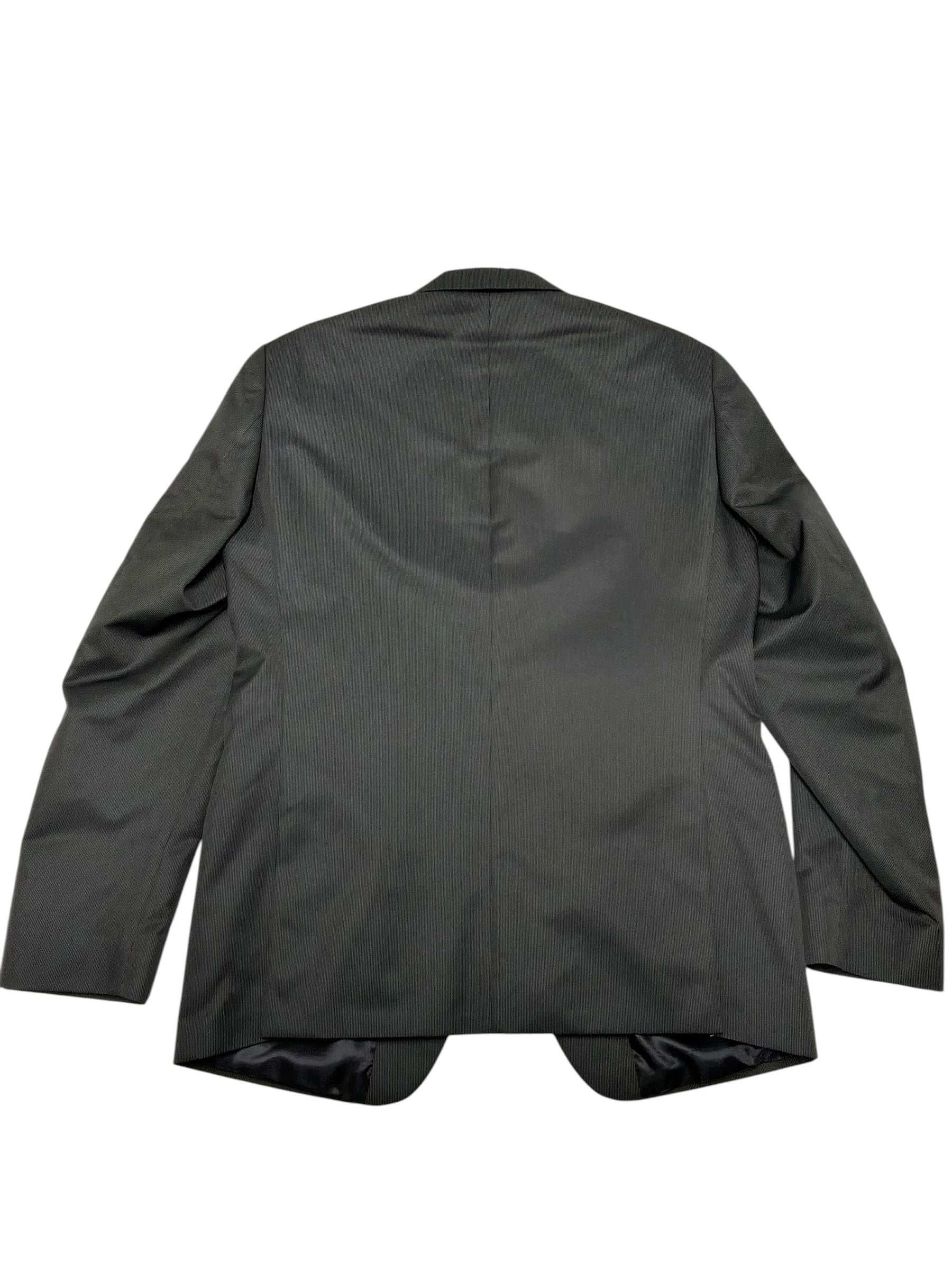 Andrew Fezza Mens Slim fit 2 Piece Suit 40 R / 33 Waist Black Striped