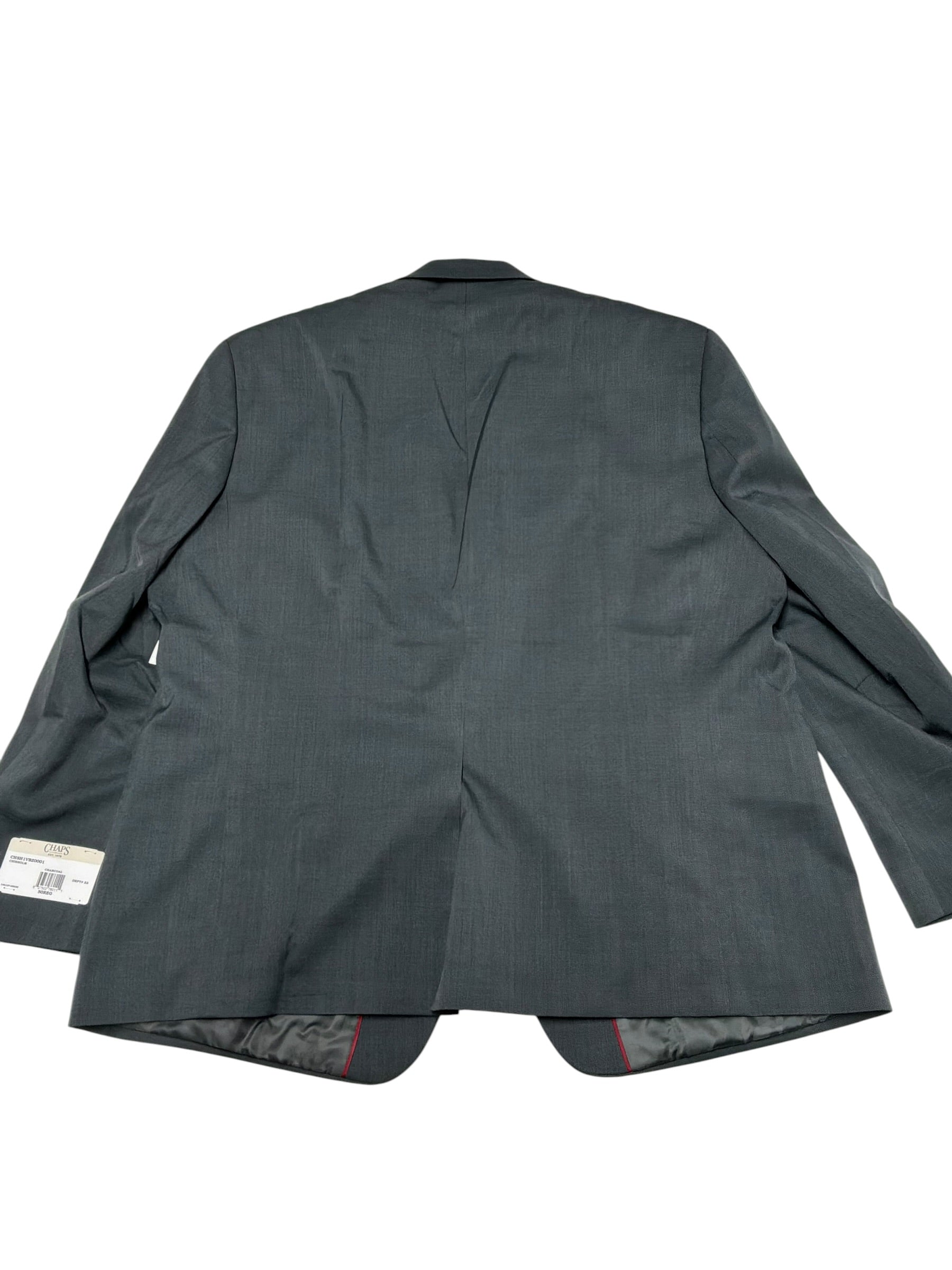 Chaps Mens Regular fit Suit Jacket Blazer 50 R Grey Solid