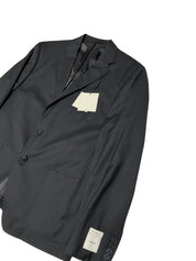 Calvin Klein Mens Slim fit Suit Jacket Blazer 46 R Black Solid Wool