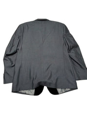 Gino Vitale Mens Slim fit Tuxedo Jacket Blazer 44 L Grey Black Vest Included