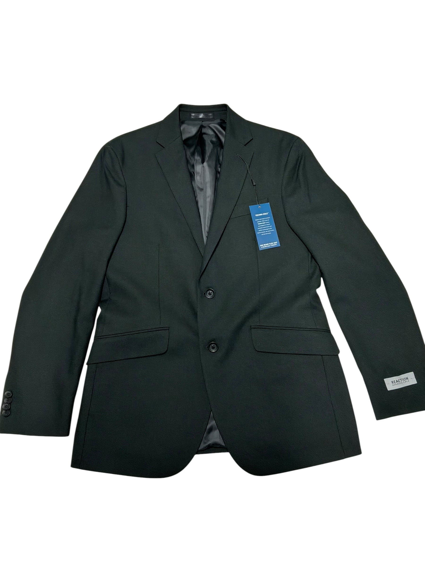Kenneth Cole Mens Slim fit Suit Jacket Blazer 38 R Dark Green Solid