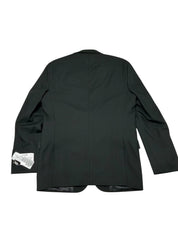 Kenneth Cole Mens Slim fit Suit Jacket Blazer 48 L Dark Green Solid