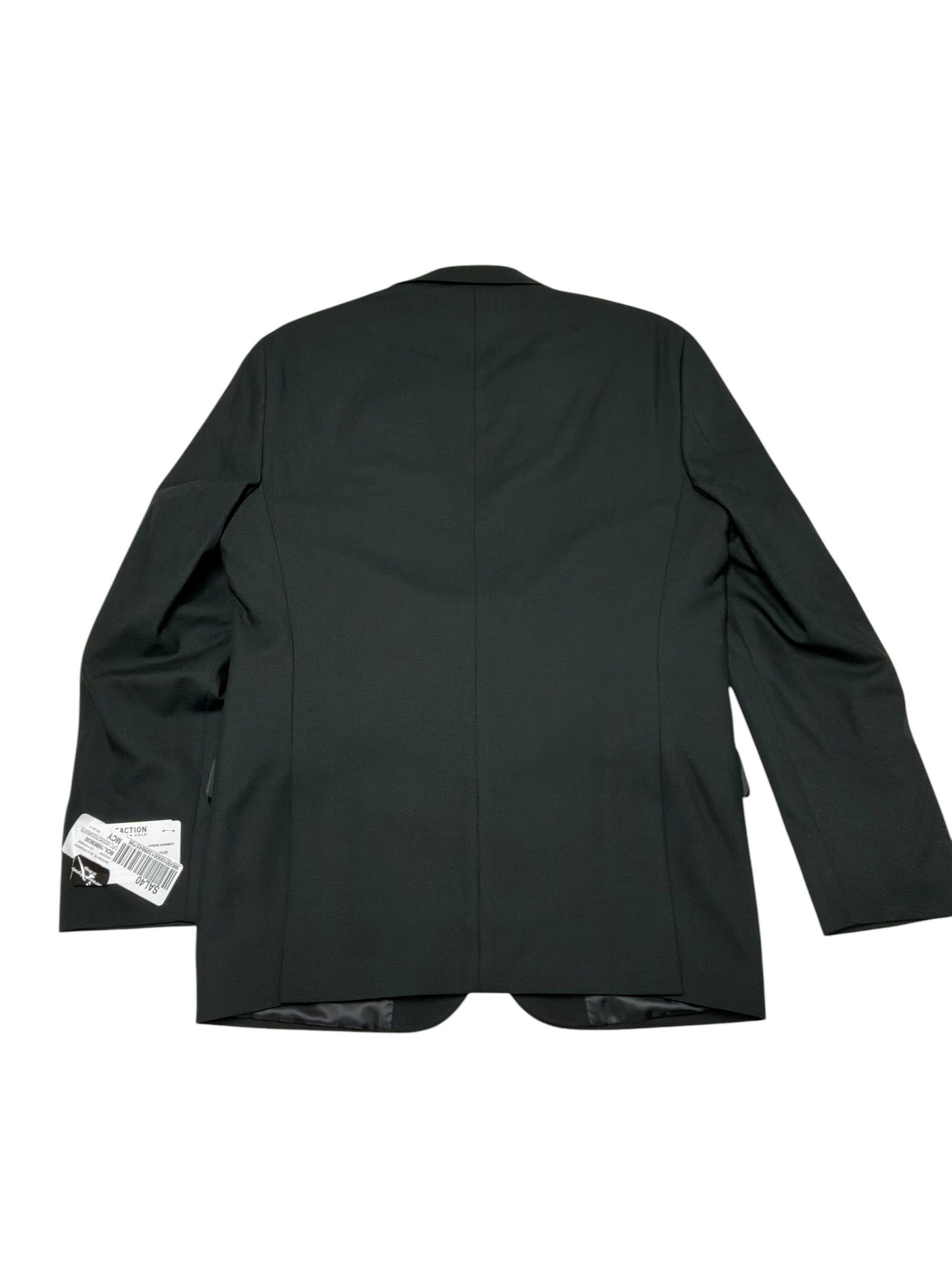 Kenneth Cole Mens Slim fit Suit Jacket Blazer 48 L Dark Green Solid