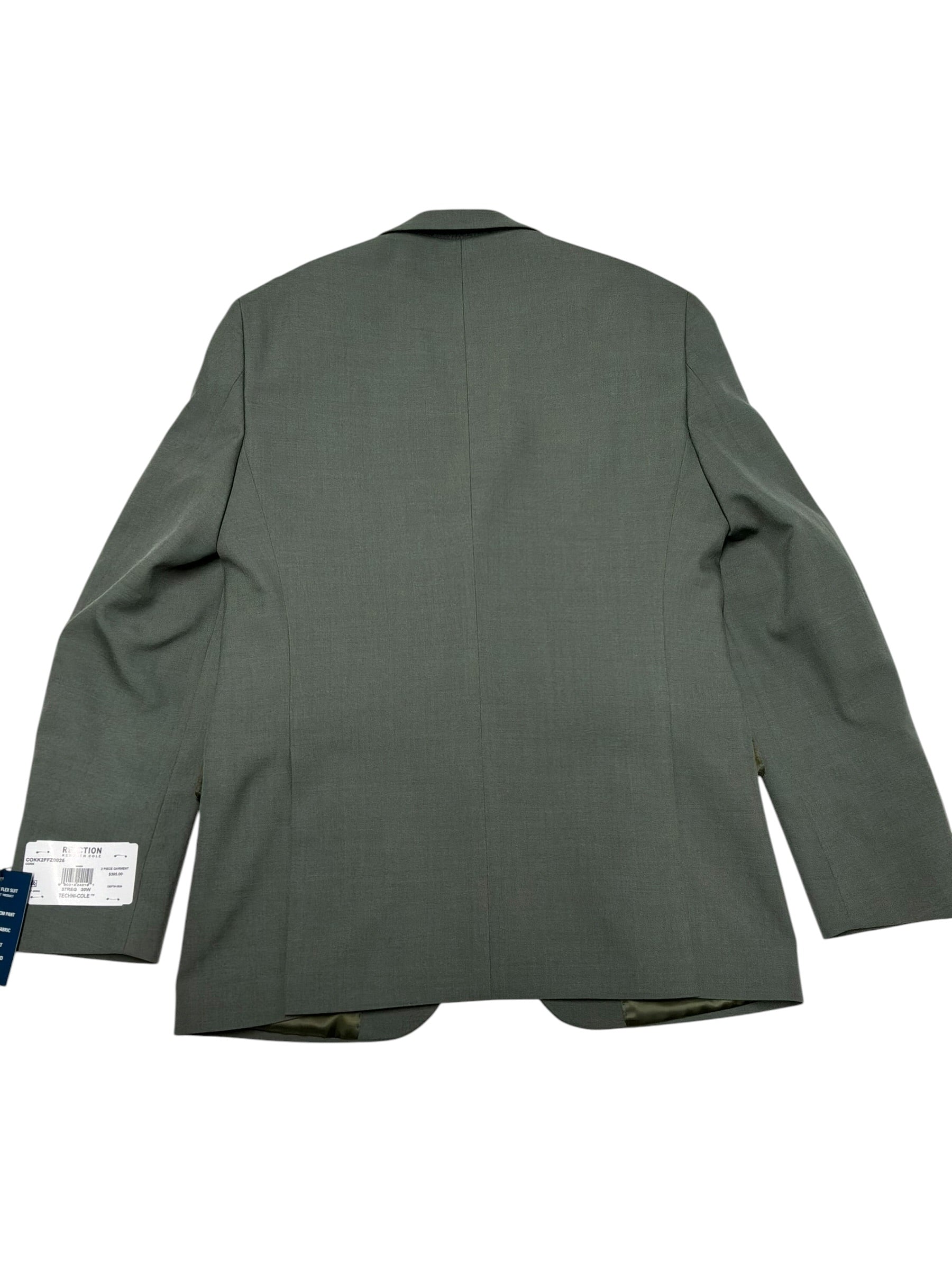 Kenneth Cole Mens Slim fit Suit Jacket Blazer 37 R Green Solid