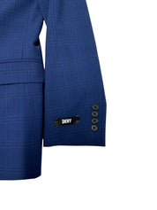 Dkny Mens Modern fit Suit Jacket Blazer 38 R Blue Plaid