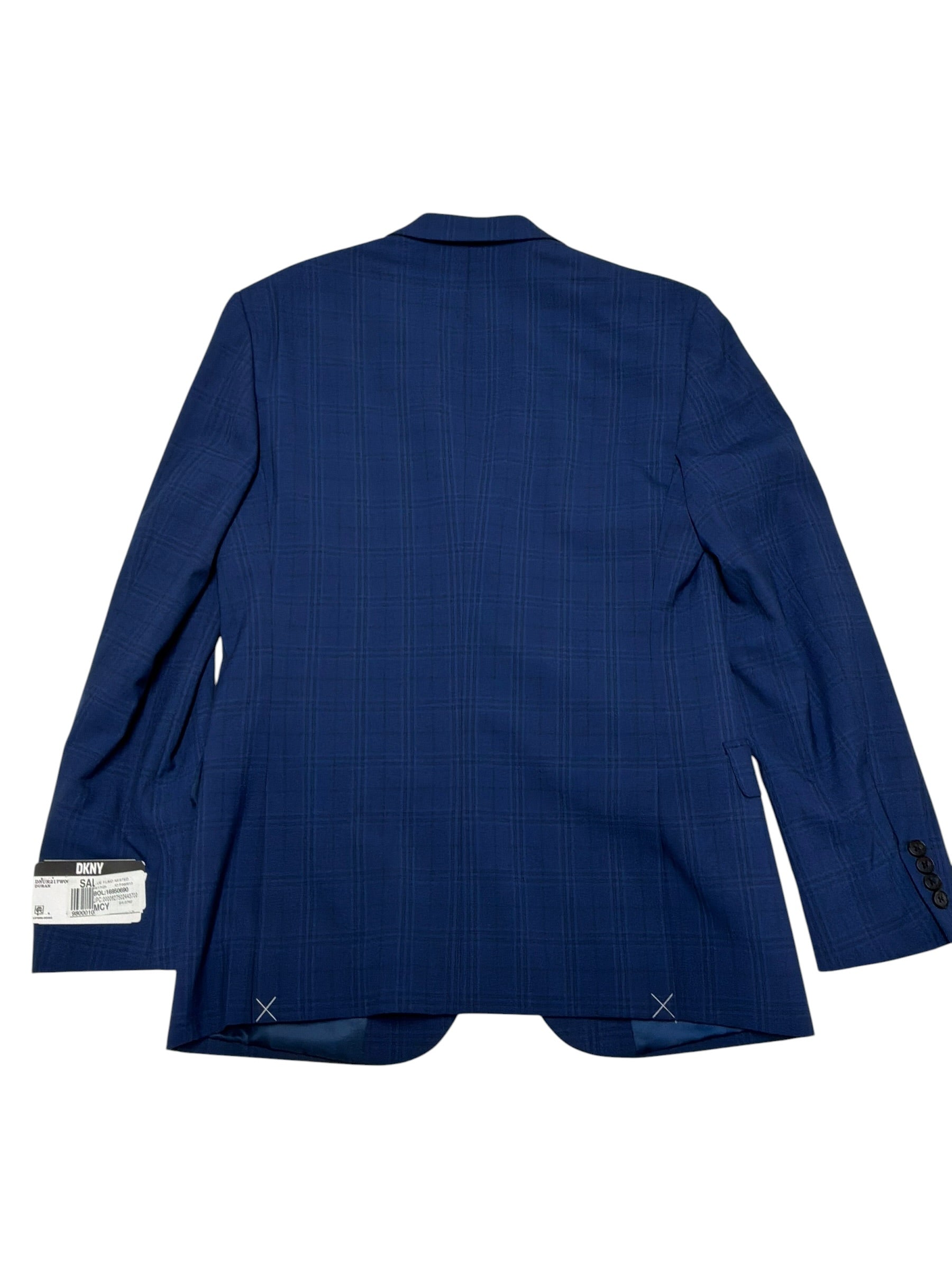 Dkny Mens Modern fit Suit Jacket Blazer 38 R Blue Plaid