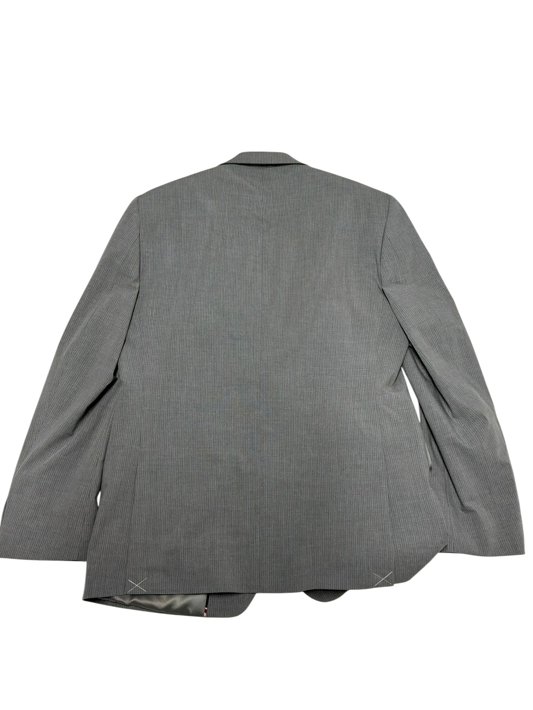 Ben Sherman Mens Slim fit Suit Jacket Blazer 41 R Light Grey Stripe