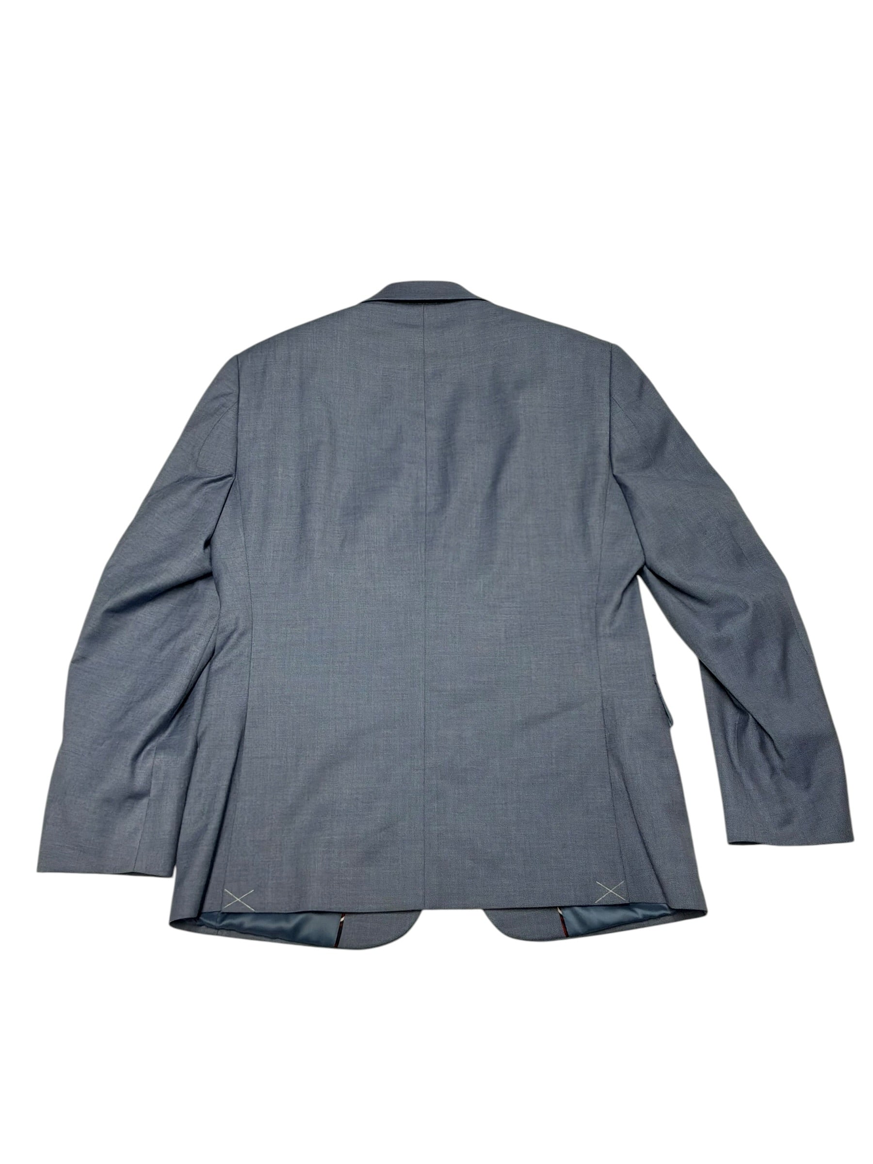 Ben Sherman Mens Slim fit Suit Jacket Blazer 38 S Blue Solid