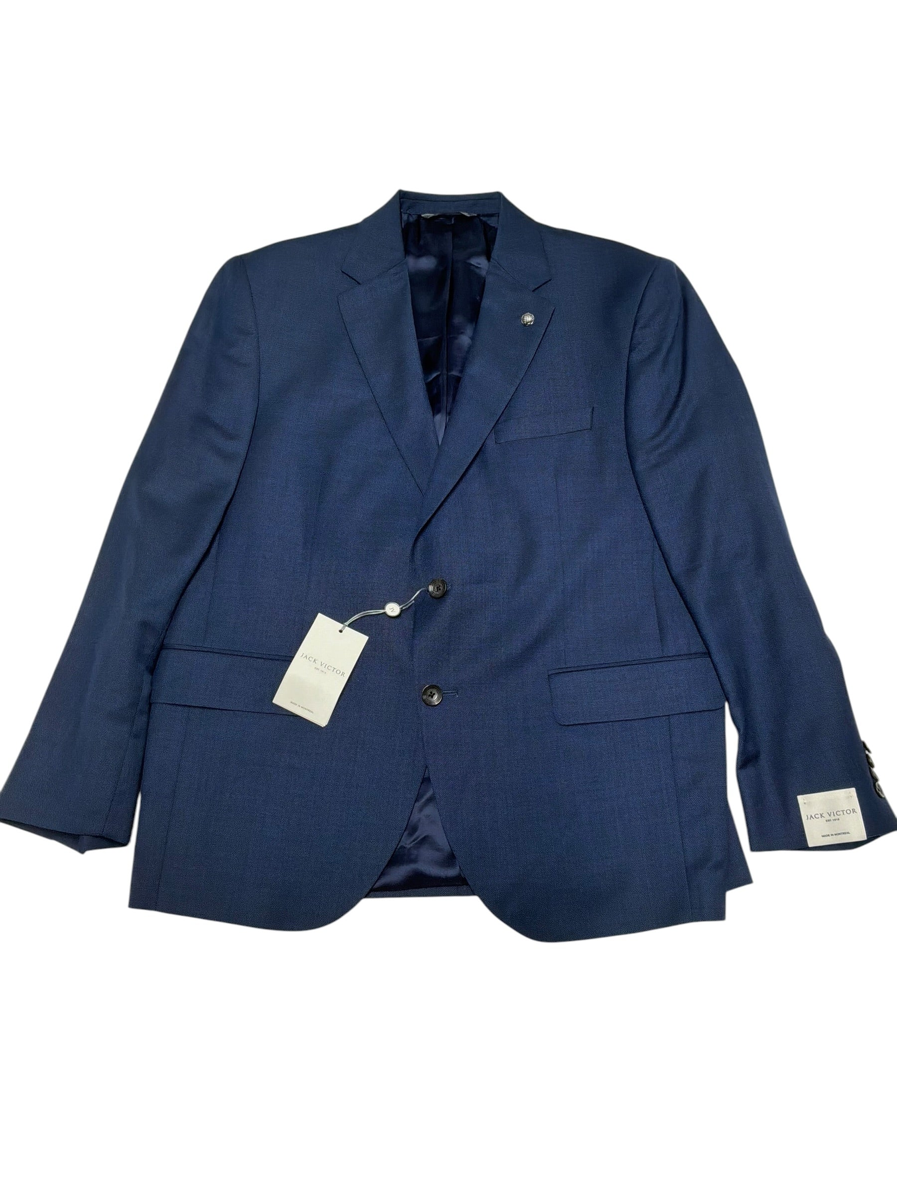 Jack Victor New York Regular Fit Micro Neat Suit 48L / 42W Navy Blue