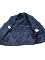 Jack Victor New York Regular Fit Micro Neat Suit 44S / 38W Navy Blue Wool