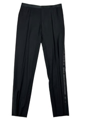 Canali Mens Classic fit Wool 2 Piece Tuxedo Suit 44 R Pants 37 Black Solid