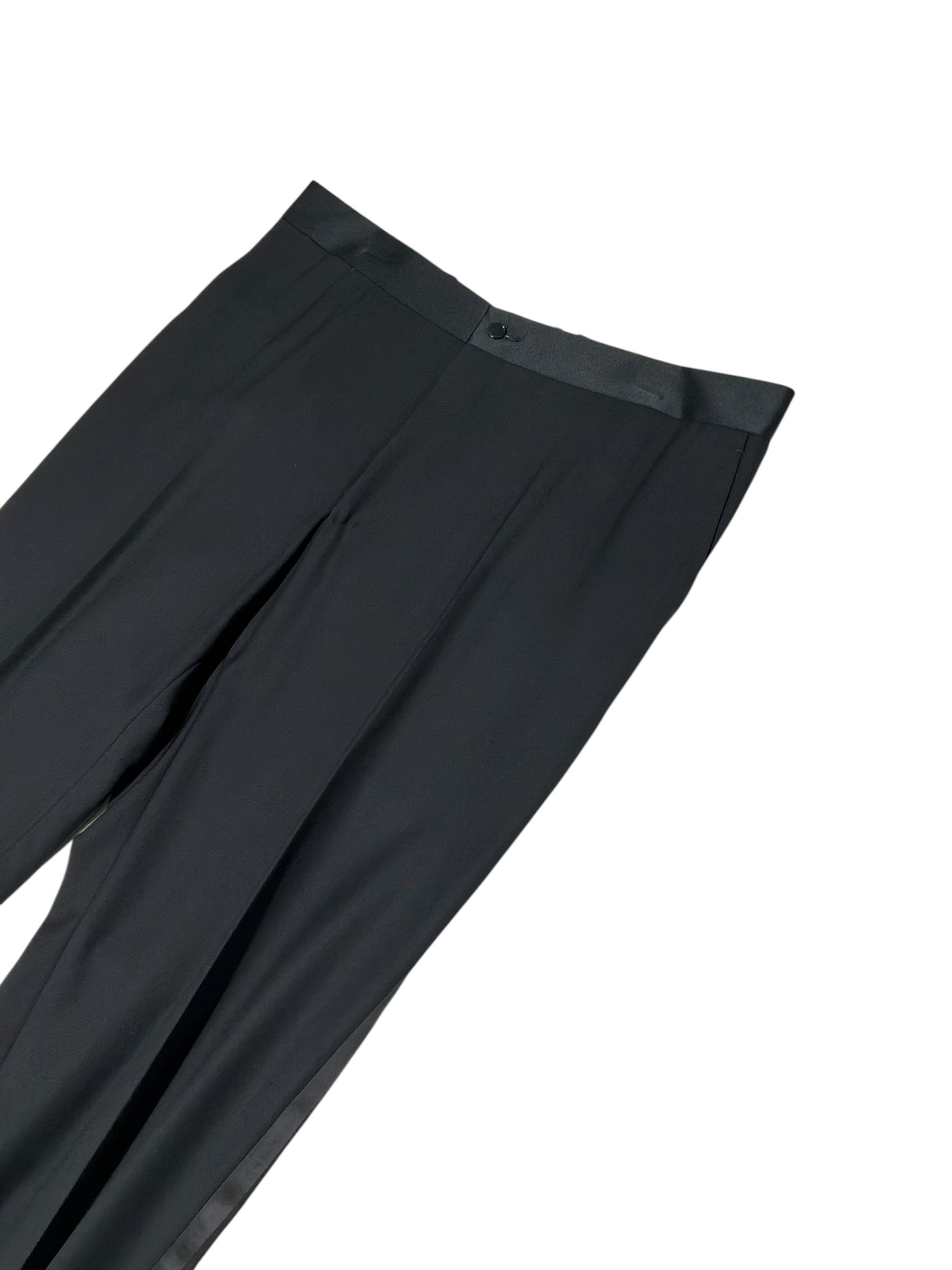 Canali Mens Classic fit Wool 2 Piece Tuxedo Suit 44 R Pants 37 Black Solid