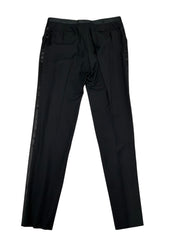 Canali Mens Classic fit Wool 2 Piece Tuxedo Suit 44 R Pants 37 Black Solid
