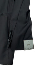 Canali Mens Classic fit Wool 2 Piece Tuxedo Suit 44 R Pants 37 Black Solid
