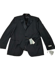 Canali Mens Classic fit Wool 2 Piece Tuxedo Suit 48 R Pants 42  Black Solid