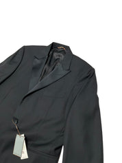 Canali Mens Classic fit Wool 2 Piece Tuxedo Suit 48 R Pants 42  Black Solid