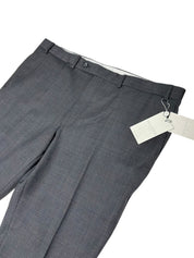 Jack Victor Mens Regular Fit Wool 2 Piece Suit 48 R Pants 42 Charcoal Gray Check