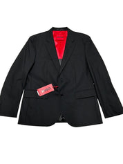 Hugo Boss Mens Slim fit Wool Suit Jacket Blazer 36 S Black Solid