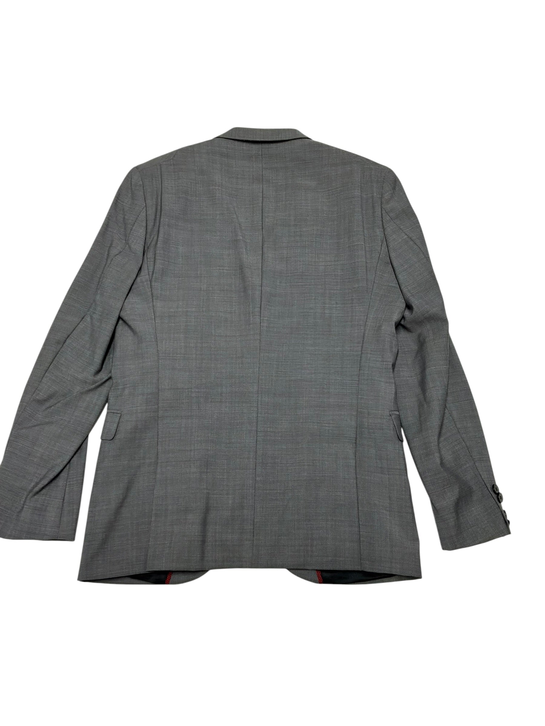 Hugo Boss Mens Slim fit Wool Suit Jacket Blazer 38 R Grey Solid