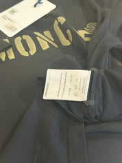 Moncler Mens Short Sleeve Embroidered Pocket Tee Shirt XS Black