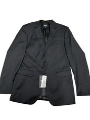 Hugo Boss Mens Slim fit Wool Suit Jacket Blazer 44 L Black Solid