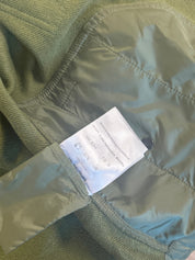 Moncler Mens Button Front Jersey Shirt Size Small Army Green