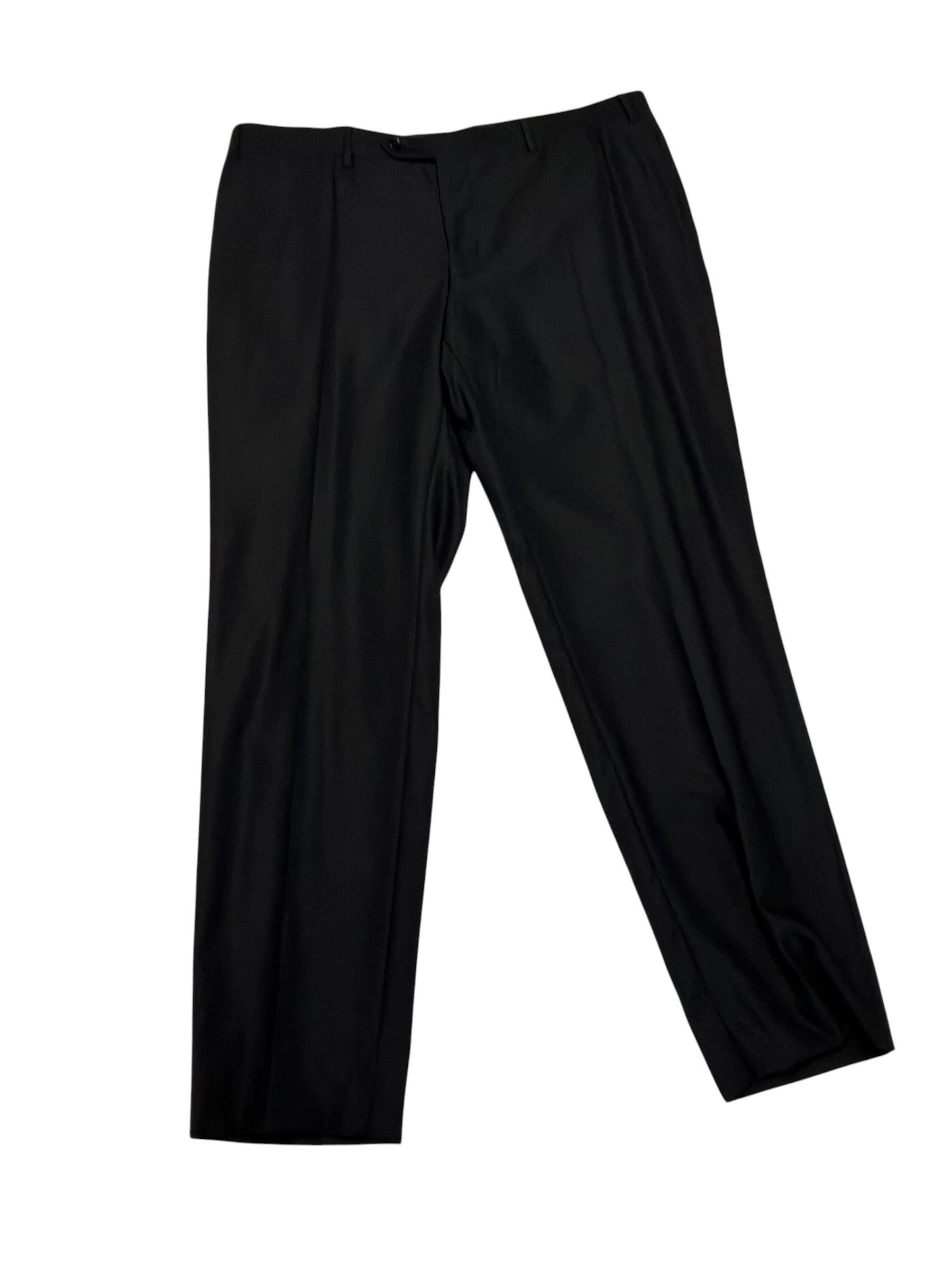 Canali Capri Black Textured Solid Slim Fit Suit 46 R / 38 x 32 Black
