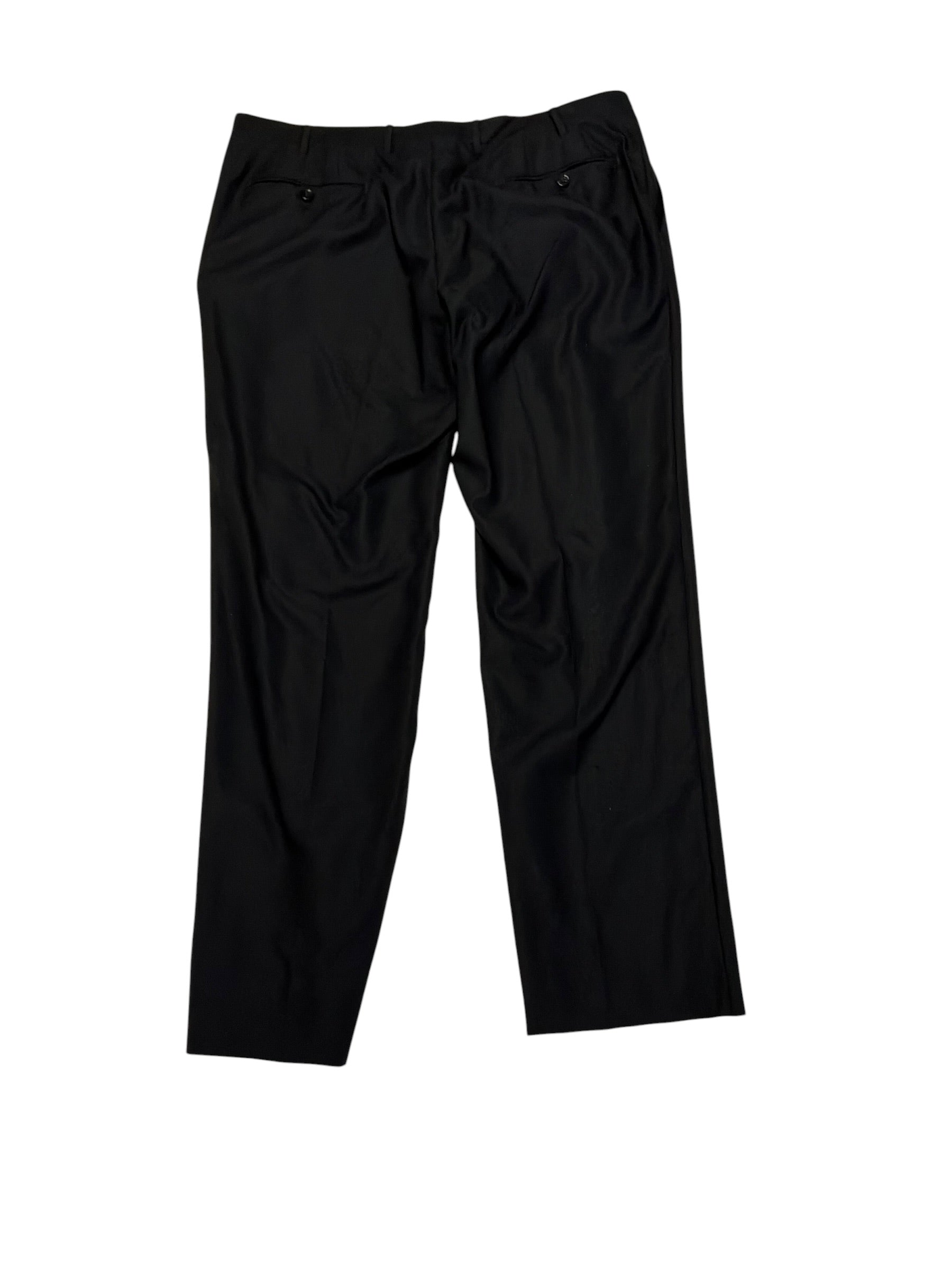 Canali Capri Black Textured Solid Slim Fit Suit 46 R / 38 x 32 Black