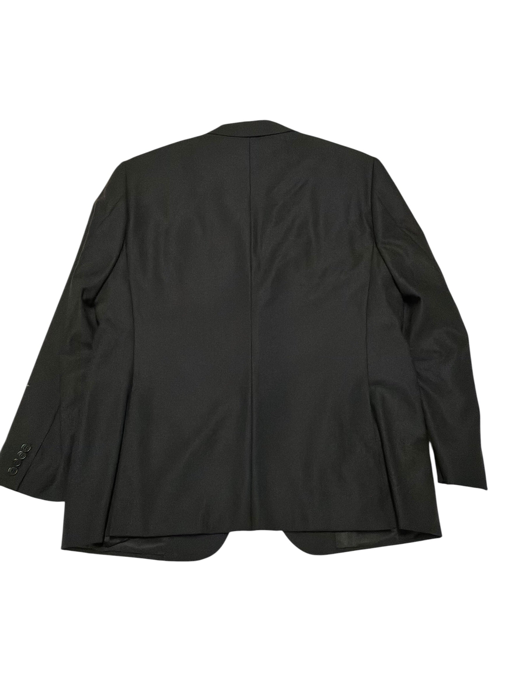 Canali Capri Black Textured Solid Slim Fit Suit 46 R / 38 x 32 Black
